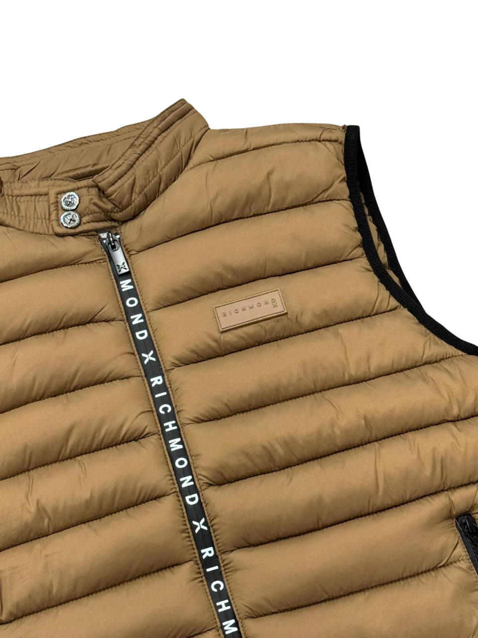 Smanicato Uomo Richmond X Gilet Zip Logo Coffee