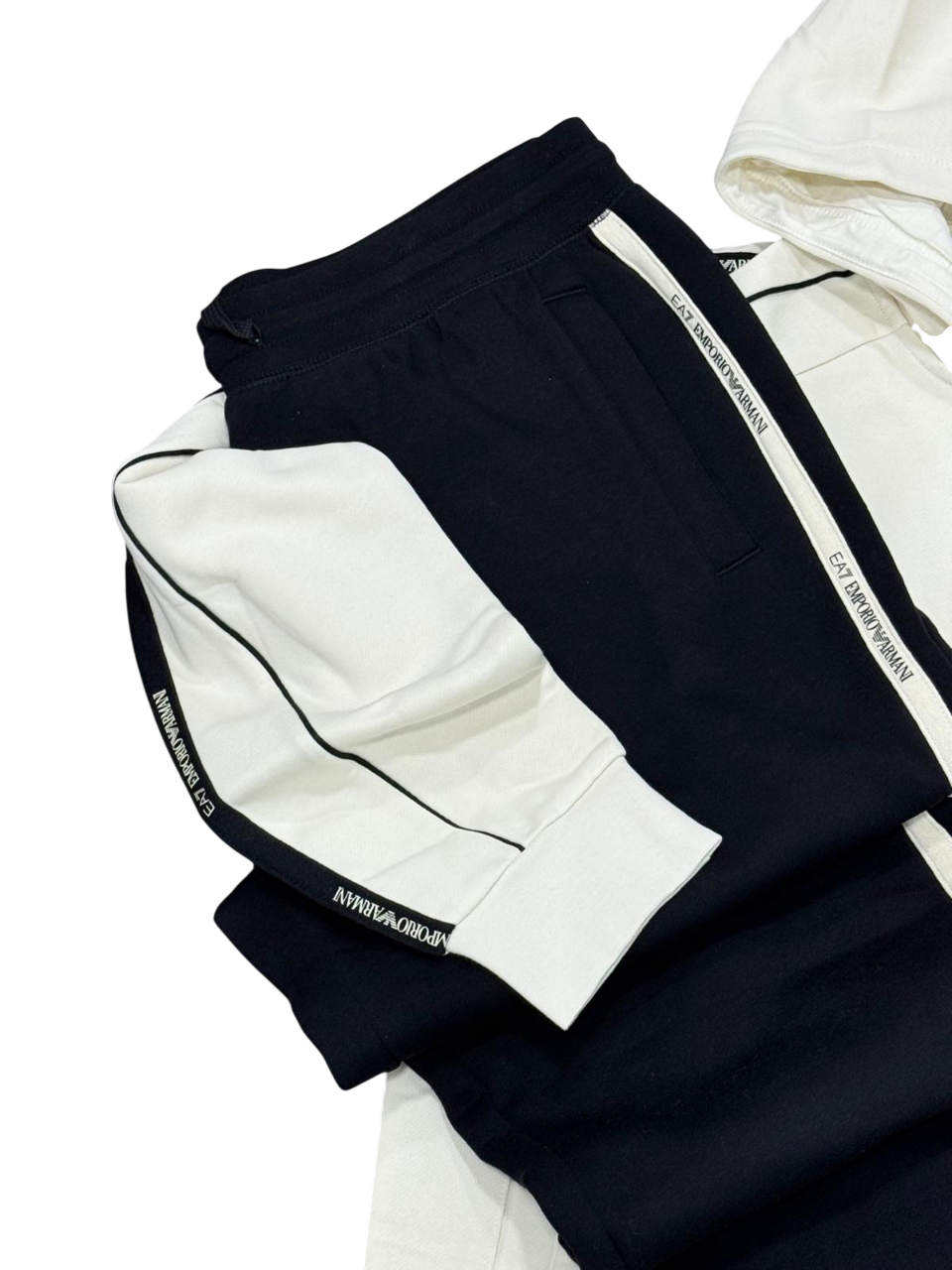 Tuta Uomo EA7 Emporio Armani Banda Felpata Full Zip