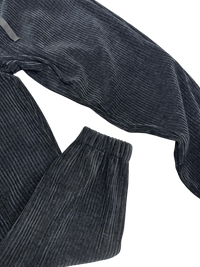 Pantalone Uomo BERNA In Velluto Polsini NERO