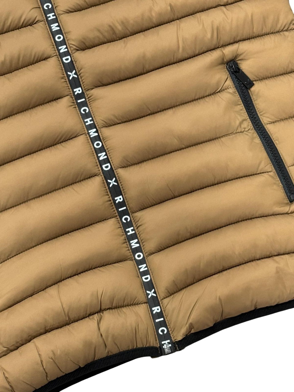 Smanicato Uomo Richmond X Gilet Zip Logo Coffee