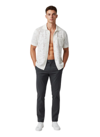 Camicia Polo Uomo BERNA in Maglia Traforata Crochet