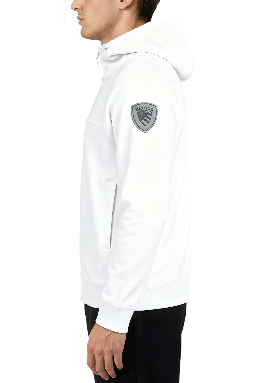 Felpa Uomo BLAUER Misto Neoprene Shaw  Bianco