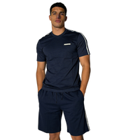 Completo Uomo EA7 Emporio Armani Cotone Misto Interlook Blu