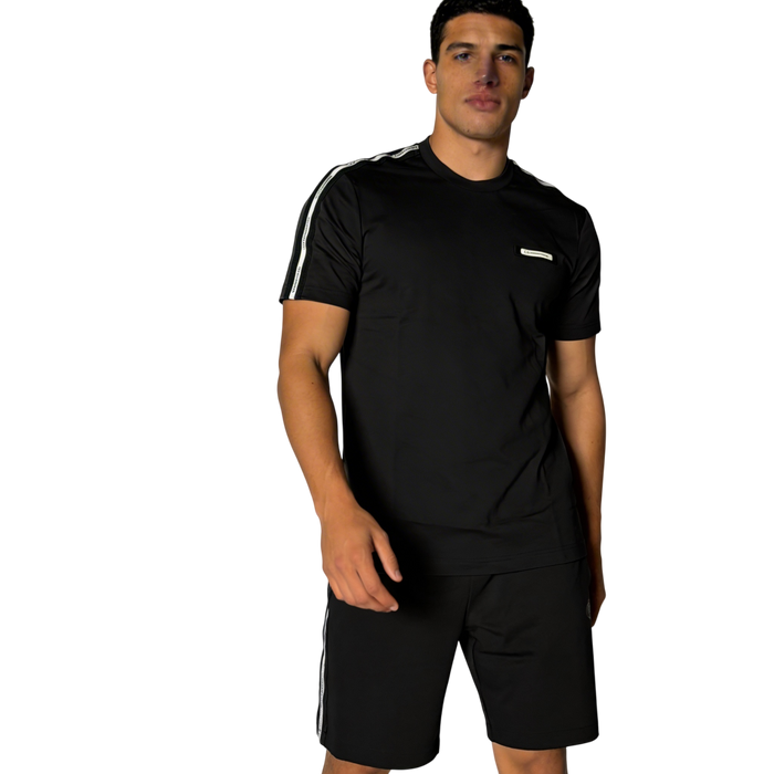 Completo Uomo EA7 Emporio Armani Cotone Misto Interlook Nero