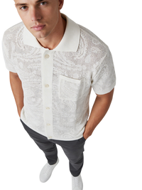 Camicia Polo Uomo BERNA in Maglia Traforata Crochet