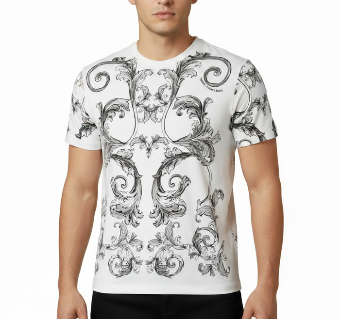 T-shirt Uomo VERSACE JEANS COUTURE Outline Barocco Slim