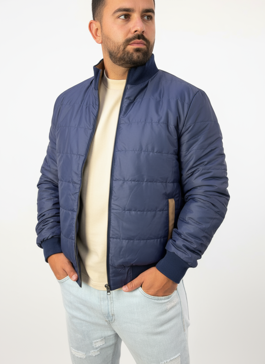 Giacca Uomo Pelle Scamosciato TALENTI Reversibile