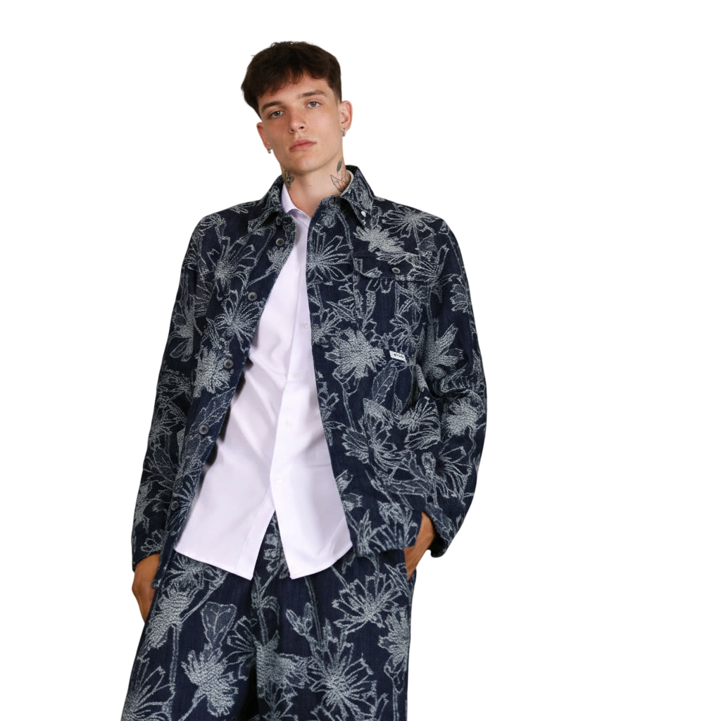 Giacca Uomo BERNA Ricamo Floreale