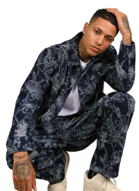 Jeans Uomo BERNA Ricamo Floreale