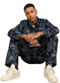 Jeans Uomo BERNA Ricamo Floreale