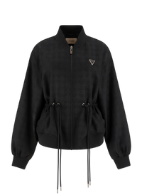 Giacca Donna GUESS Nylon Logo 4G Nera