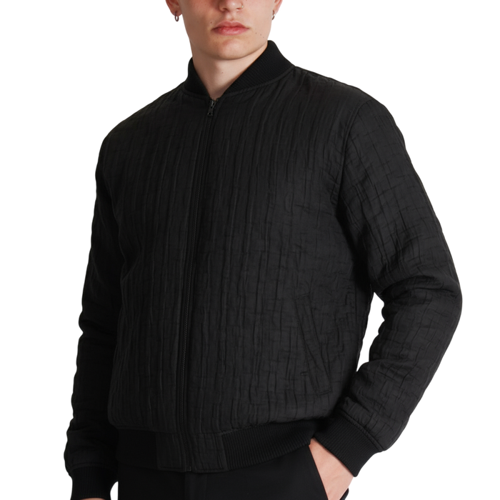 Giacca Uomo BERNA  Bomber Groffato Nero