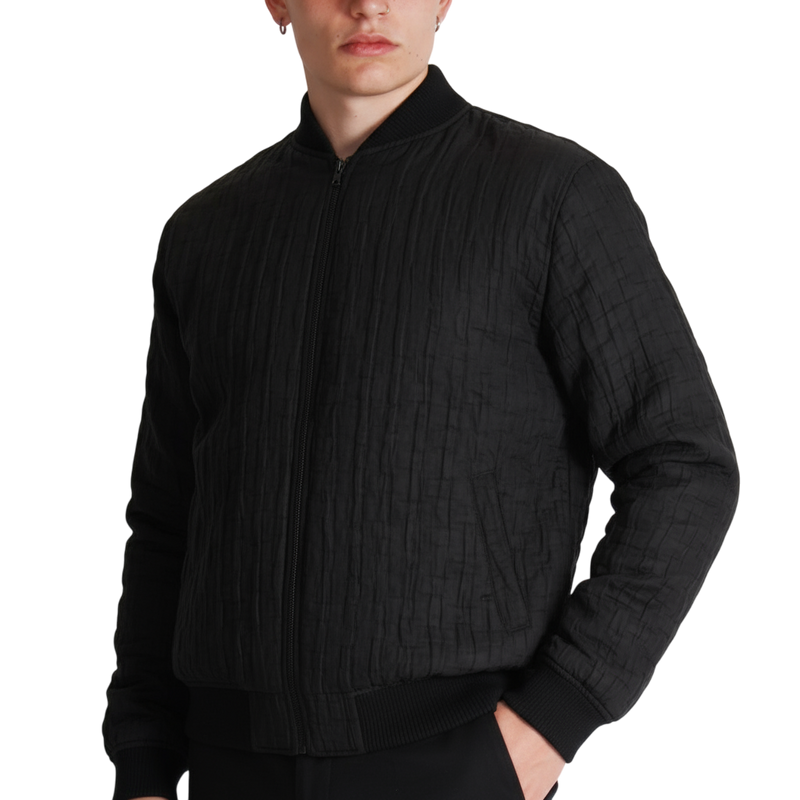 Giacca Uomo BERNA  Bomber Groffato Nero