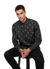Camicia Uomo BIKKEMBERGS Lucida Stampa All-Over