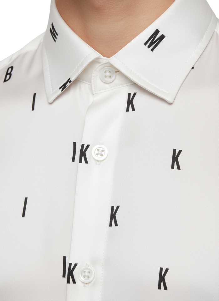 Camicia Uomo BIKKEMBERGS Lucida Stampa All-Over