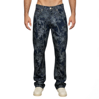 Jeans Uomo BERNA Ricamo Floreale