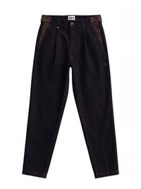 Jeans Uomo BERNA Cropped Denim Nero