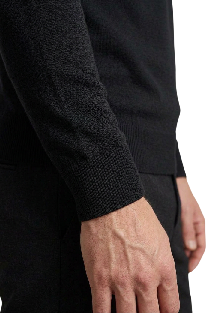 Maglia Uomo F.MATTIOLI Mezzocolllo Lupetto Nero
