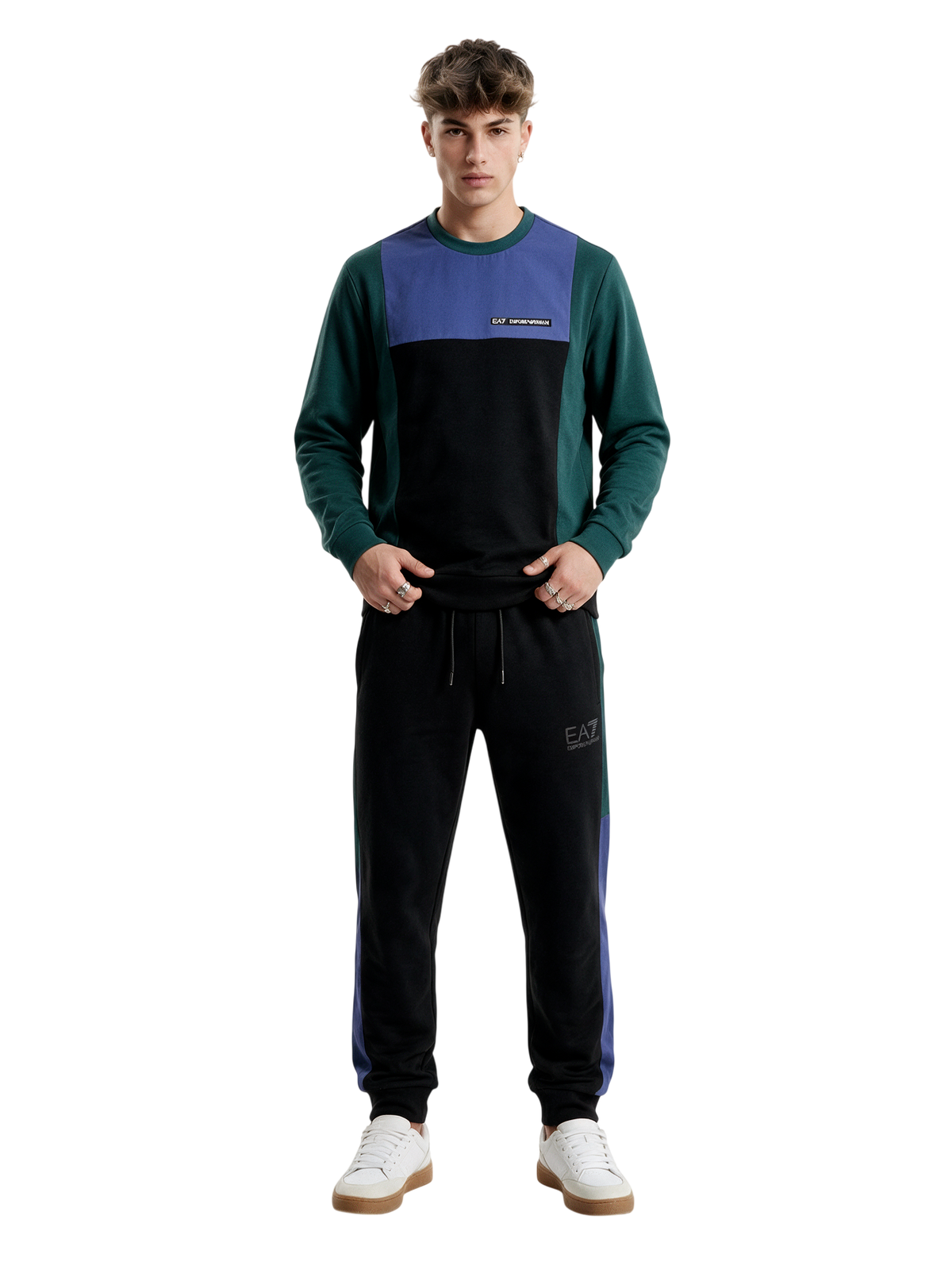 Tuta Uomo EA7 Emporio Armani Block Logo Catarifrangente