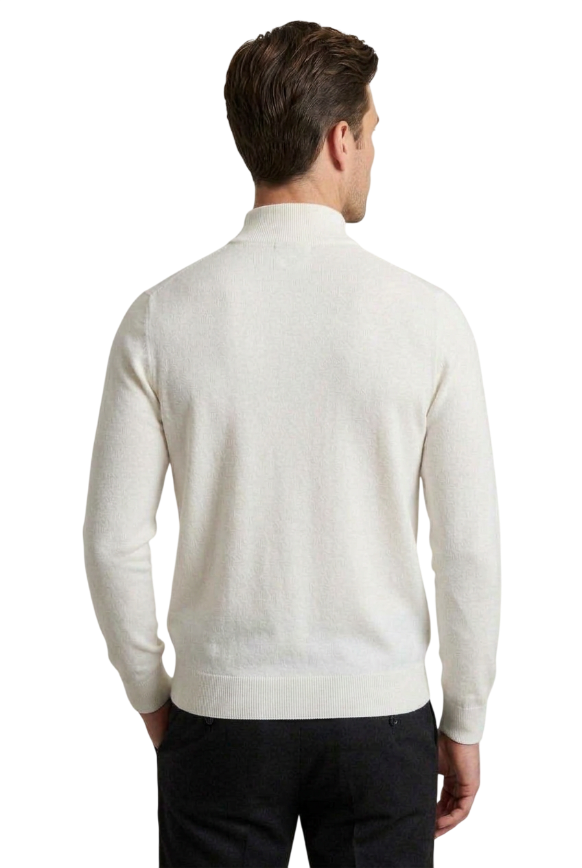 Maglia Uomo F.MATTIOLI Mezzocolllo Lupetto Panna