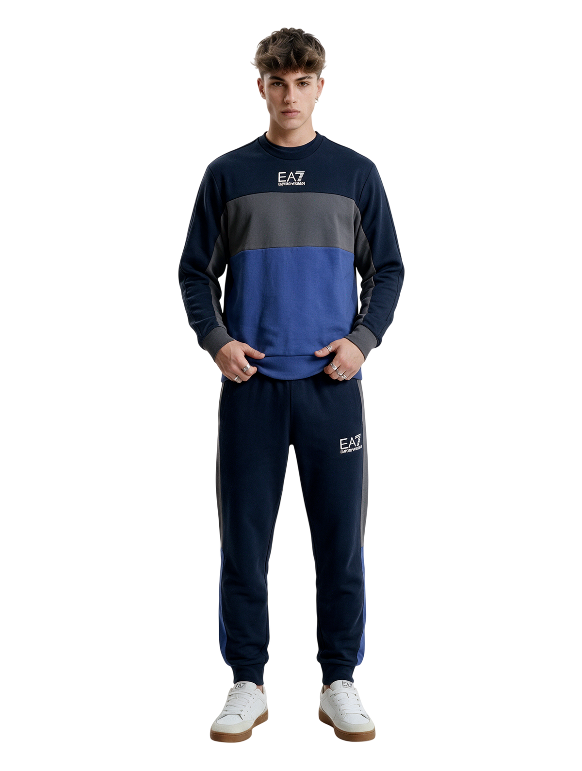Tuta Uomo EA7 Emporio Armani Block Logo Catarifrangente