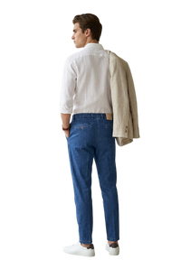 Pantalone Uomo FOUR.TEN  in Jeans Cotonato Denim