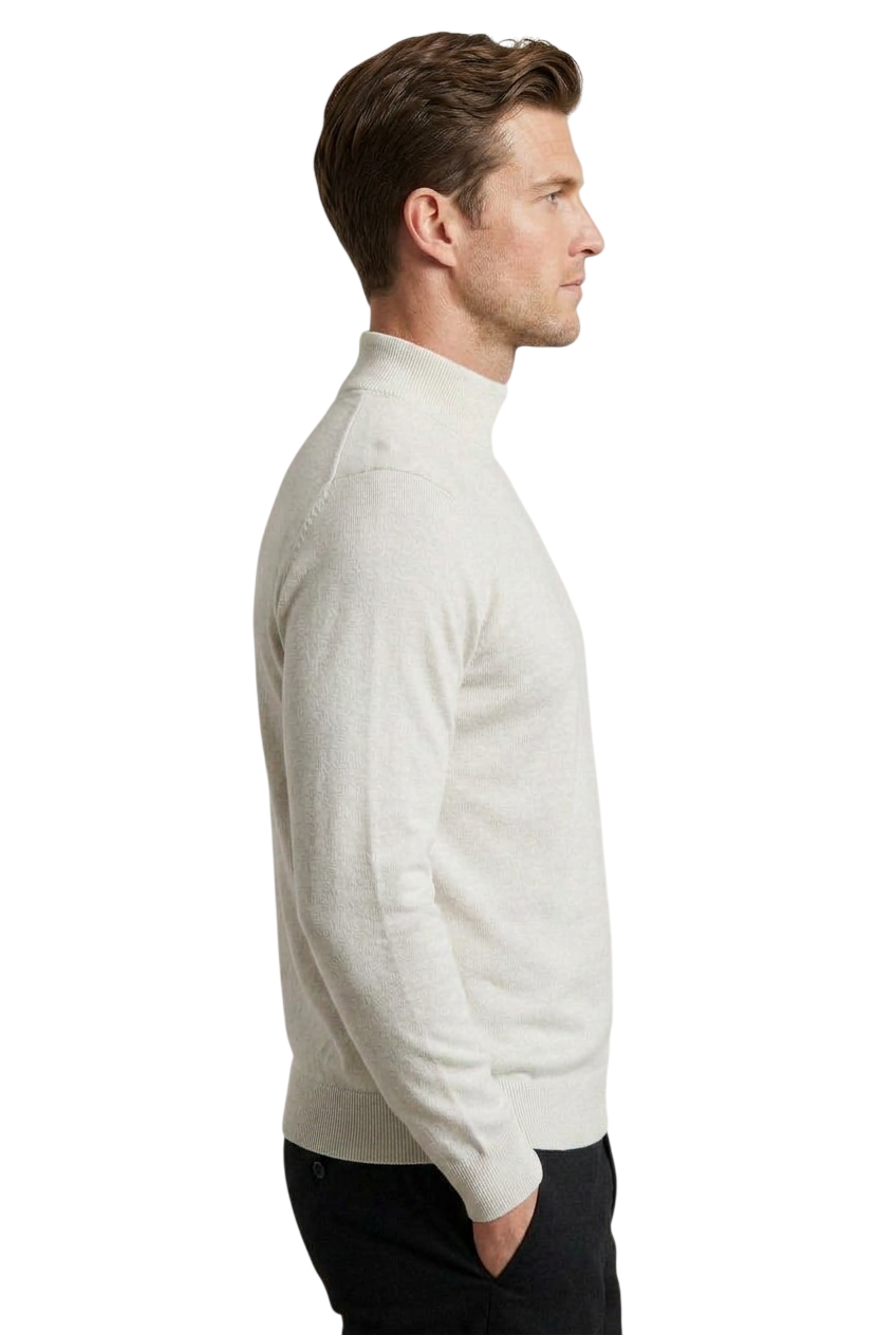 Maglia Uomo F.MATTIOLI Mezzocolllo Lupetto Ecrù