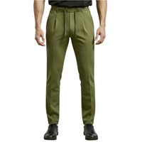 Pantalone Uomo F.Mattioli in Punto Milano Elasticizzato Salvia