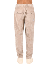Pantalone Uomo BERNA Velluto Floreale Devorè