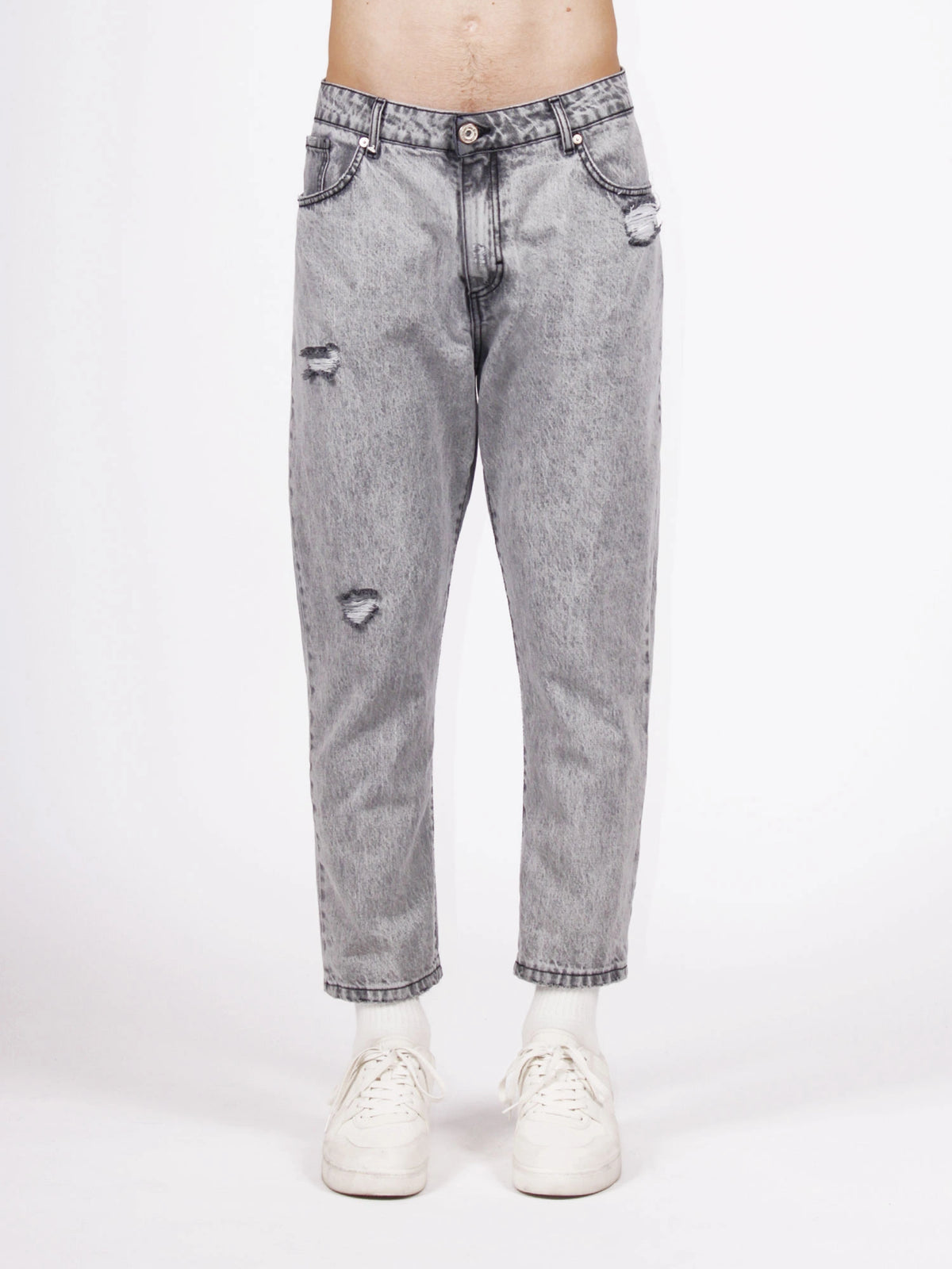 Jeans Uomo BERNA Cropped fit Rotture