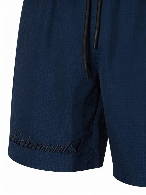 Bermuda Uomo Richmond in Viscosa Lucida stampa All Over