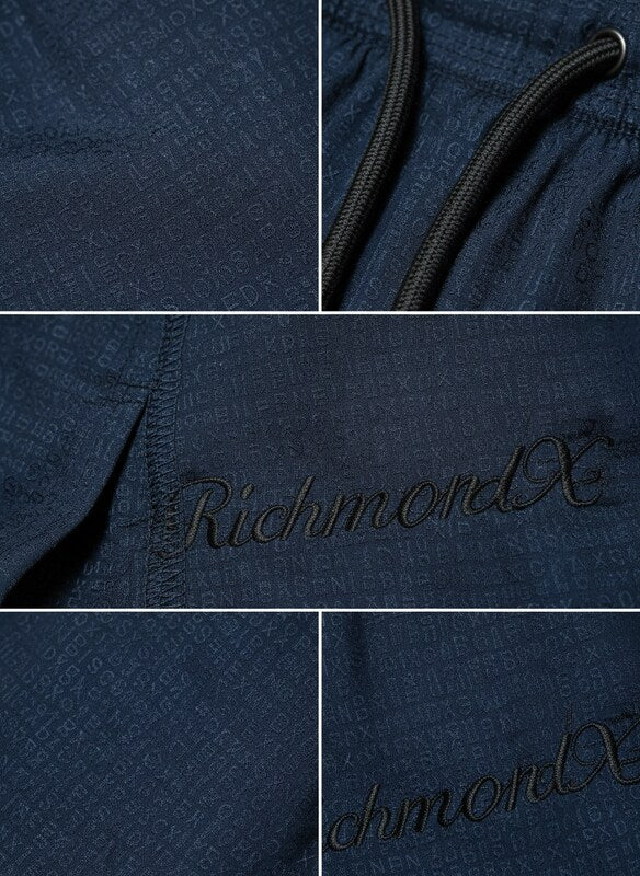 Bermuda Uomo Richmond in Viscosa Lucida stampa All Over