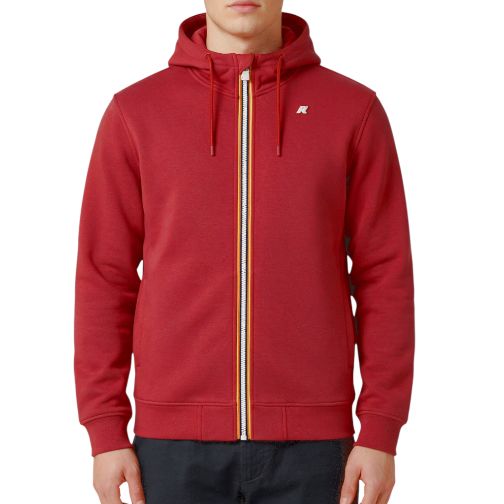 Felpa Uomo K-way Rainer Spacer Neoprene Red